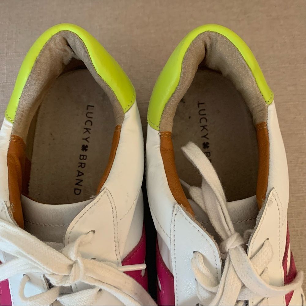 Lucky Brand Hinta LeatherCasual Sneakers Size 10 - Picture 5 of 8